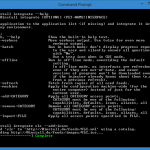 Screenshot: Integrate application from command prompt