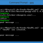 Screenshot: Run application from command prompt